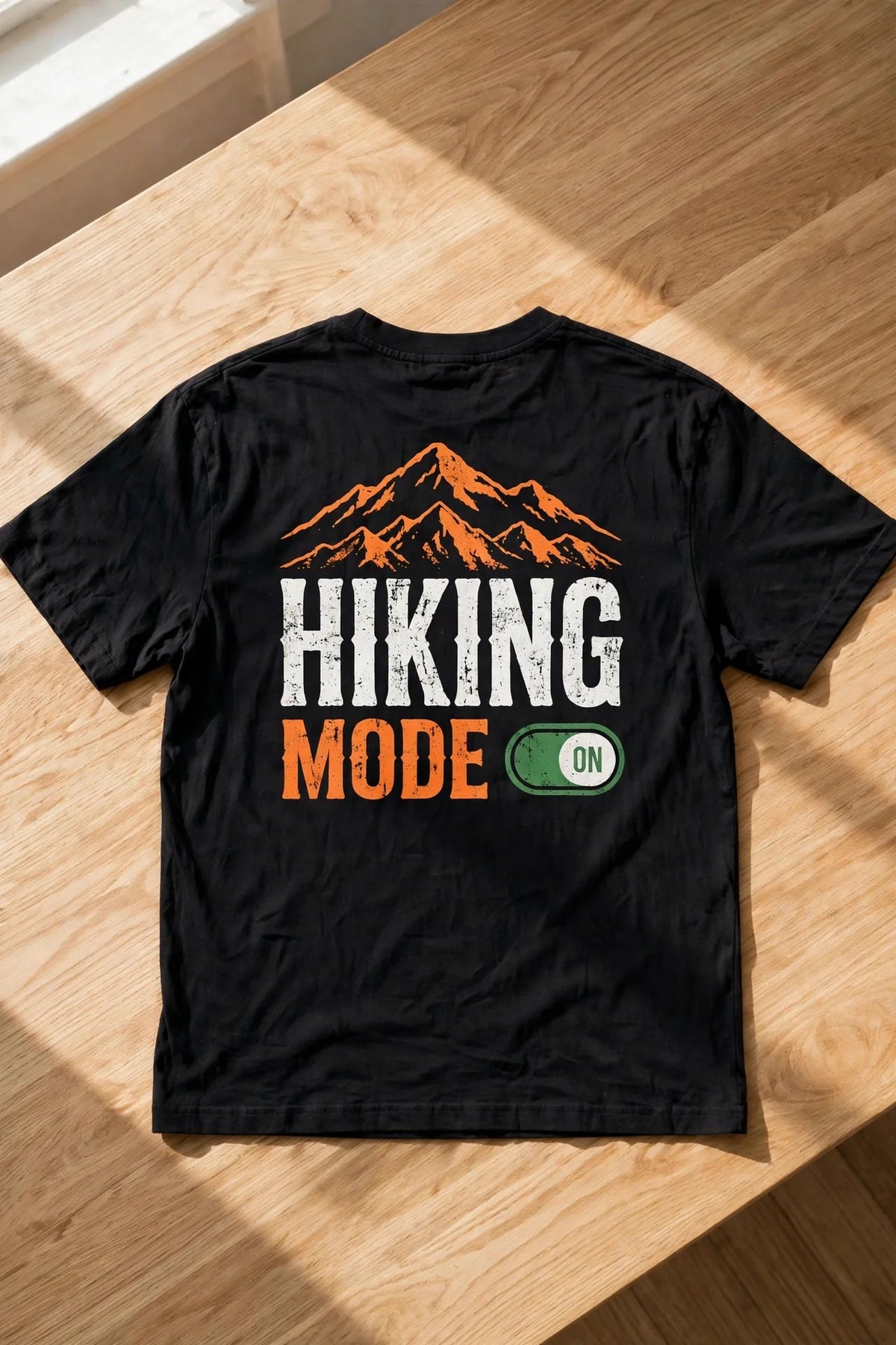 Pineberry Hiking Mode On Oversized Tee