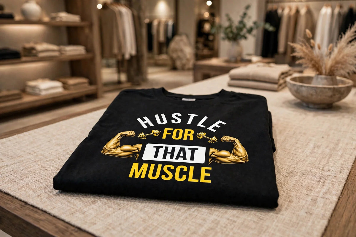 Pineberry Hustle For that muscle Oversized Tee