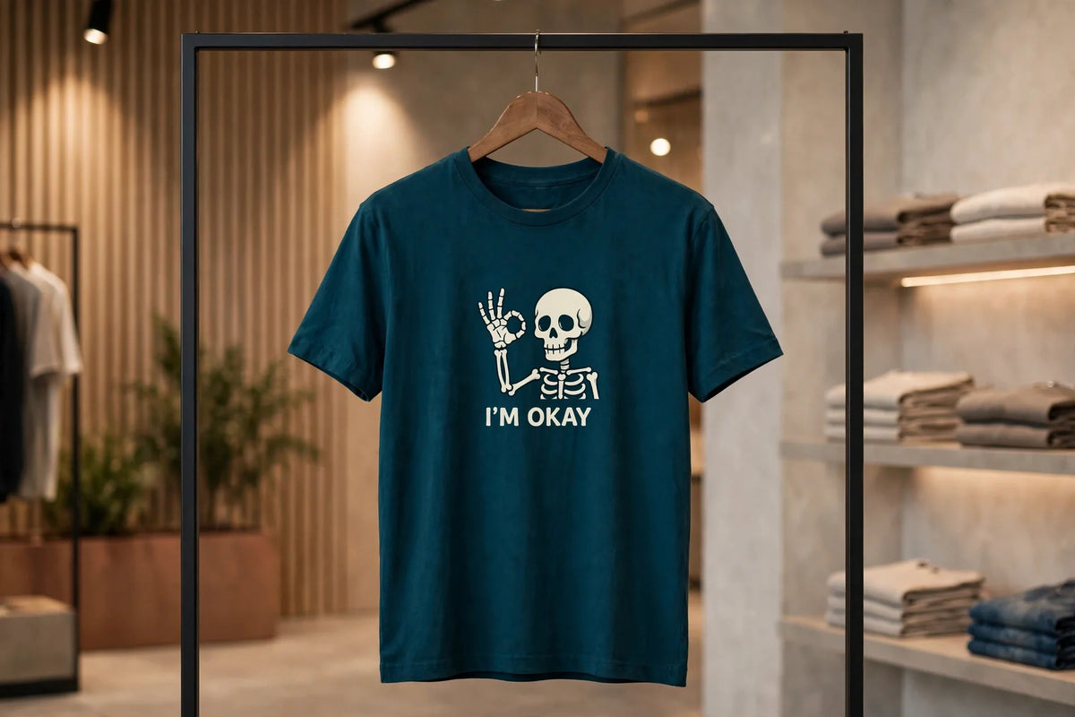 Pineberry I'm Okay Half Sleeve Tee