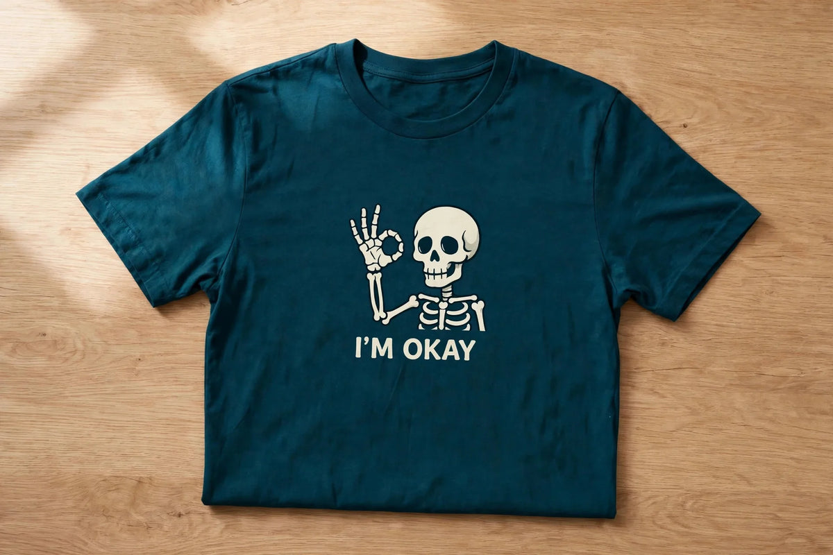 Pineberry I'm Okay Half Sleeve Tee