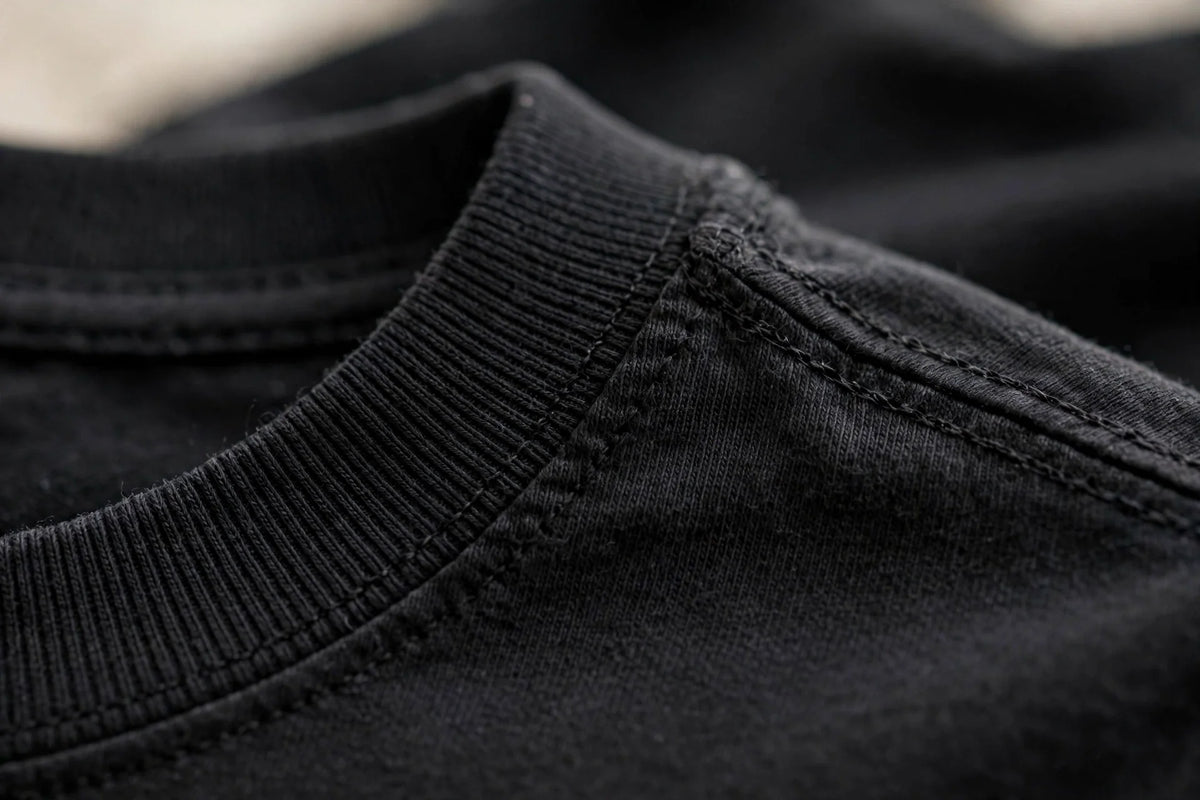 Men Jet Black Solid T-Shirt
