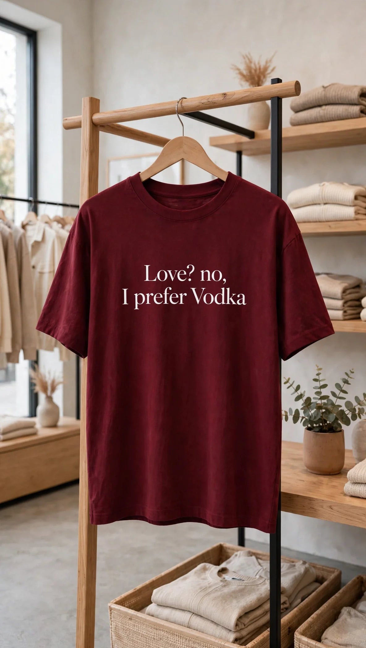 Pineberry Love or vodka Oversized Tee