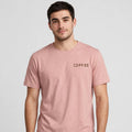 Coffee O'Clock Minimal Tee – Half Sleeve 180 GSM – worn by actor, front view