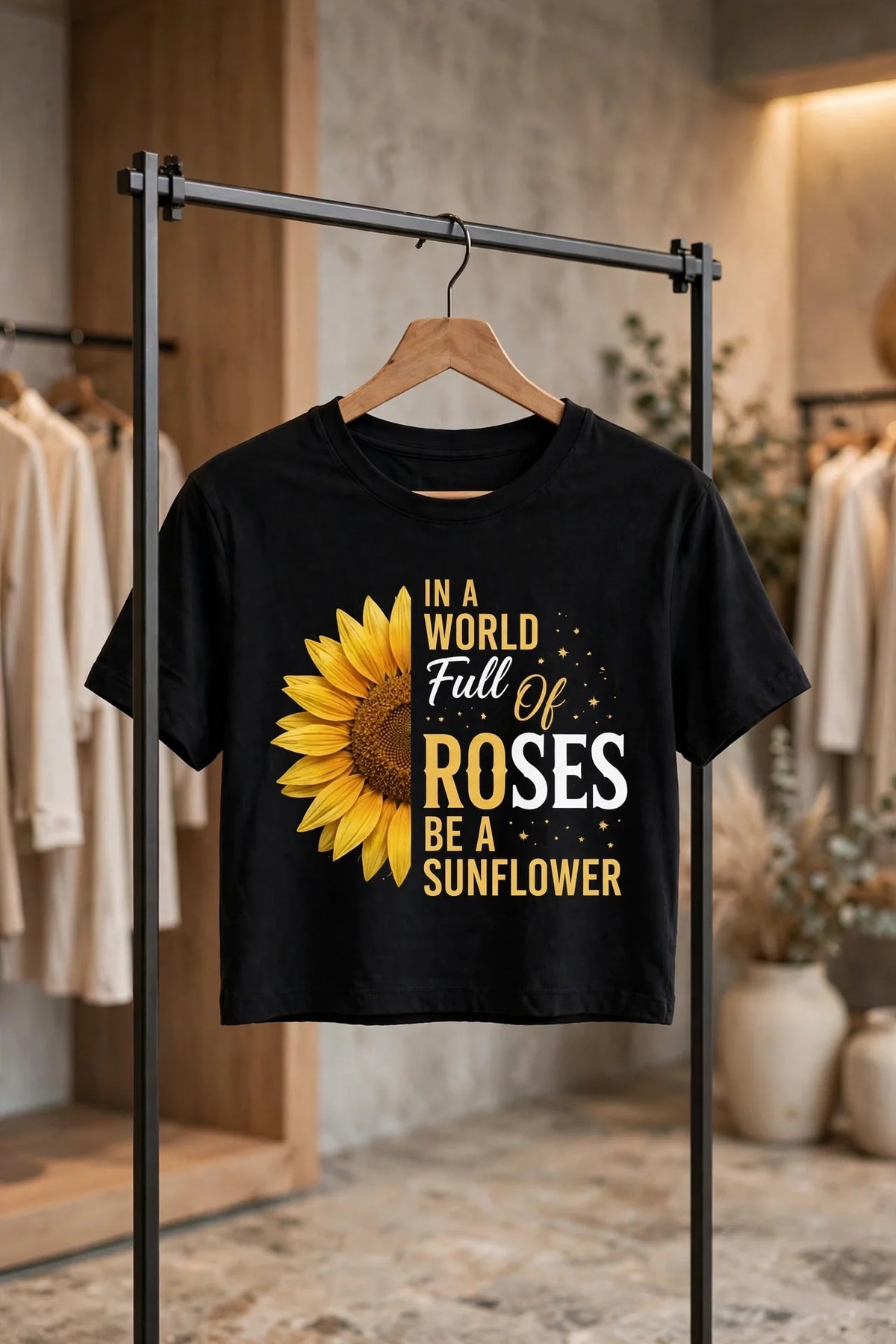 Pineberry Sunflower Crop Top