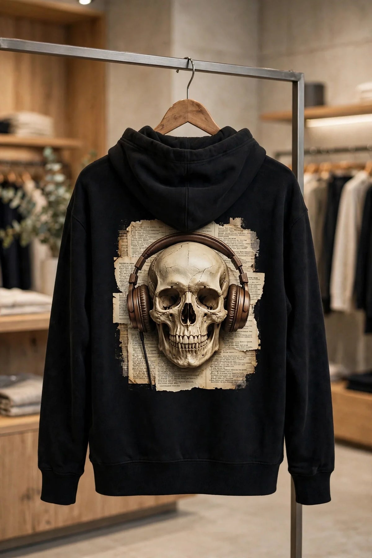 Pineberry Music Skull Hoodie