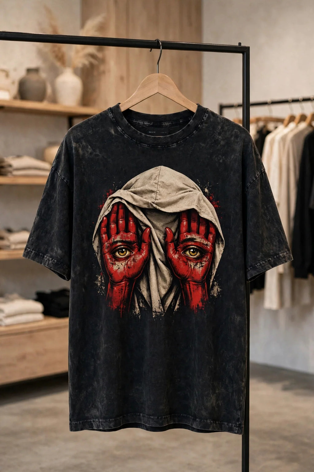 Pineberry Crimson Gaze Oversized Tee