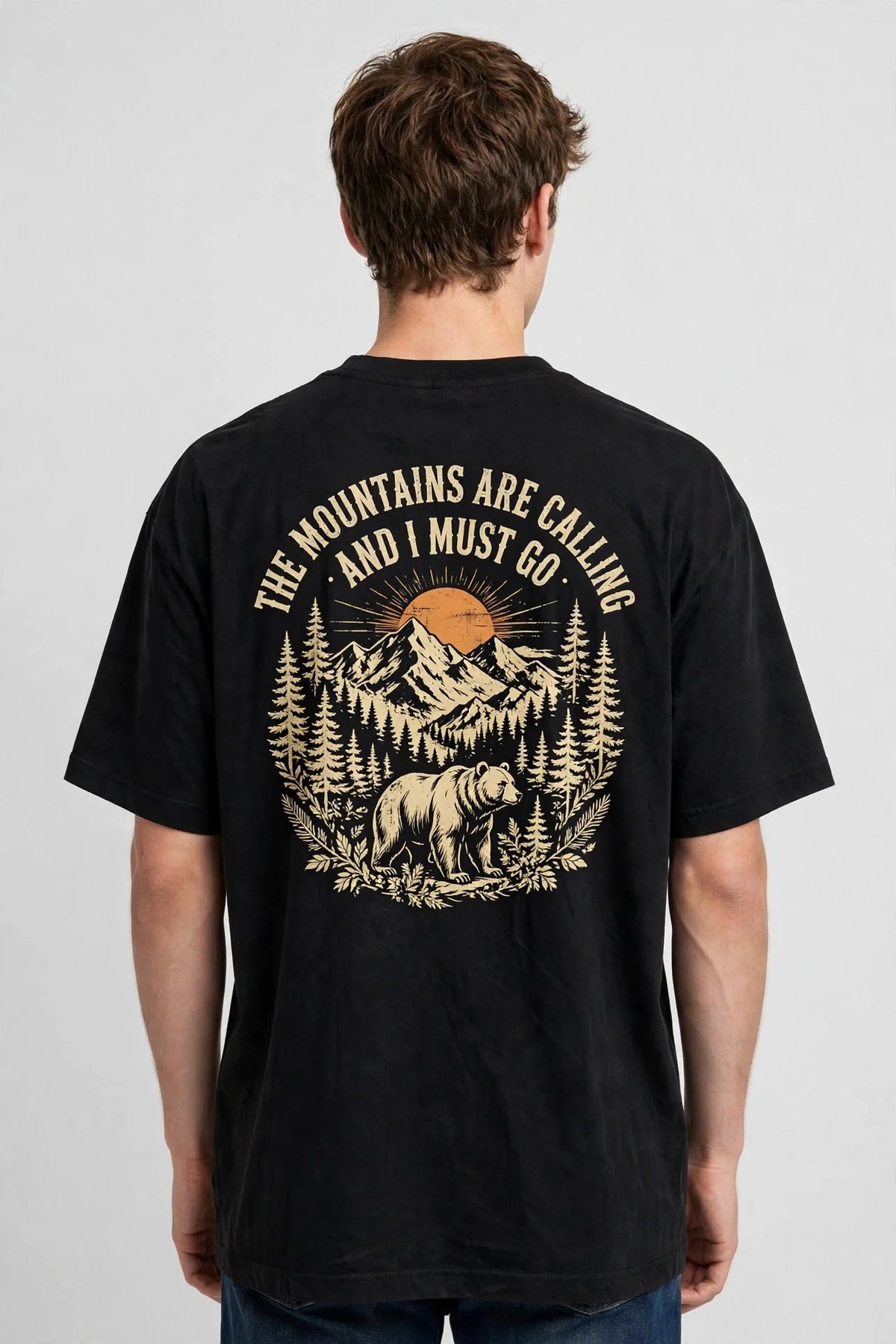 Pineberry Mountains Are Calling Oversized Tee