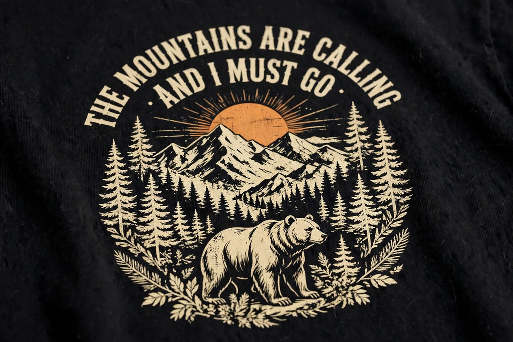 Pineberry Mountains Are Calling Oversized Tee