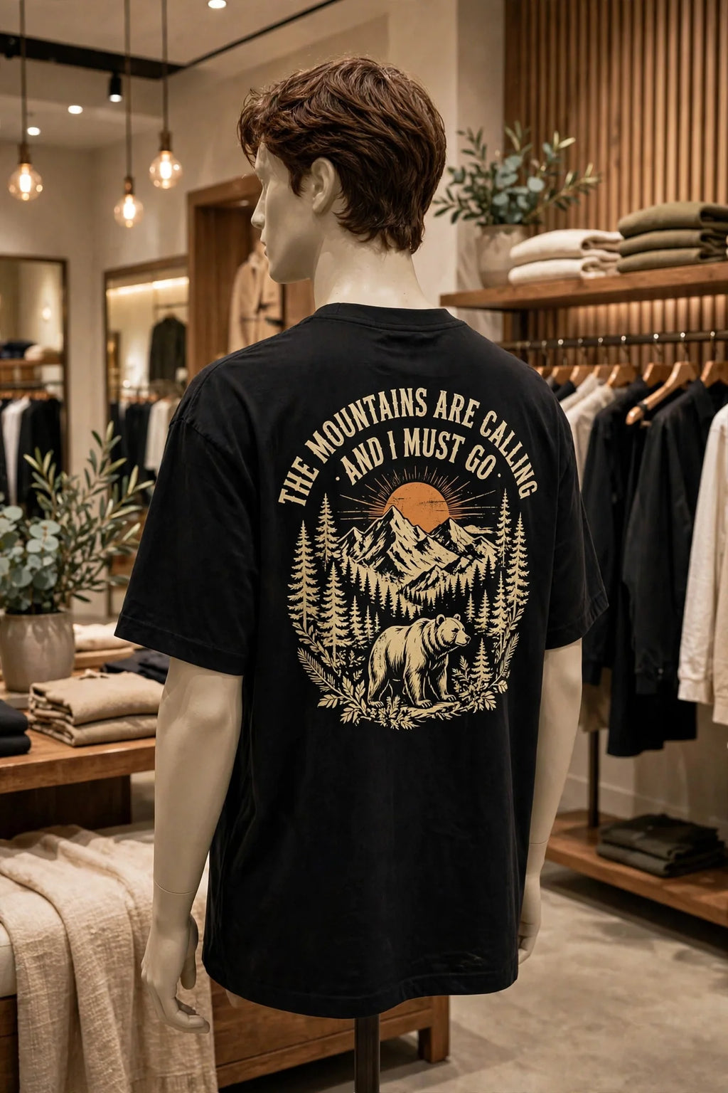 Pineberry Mountains Are Calling Oversized Tee
