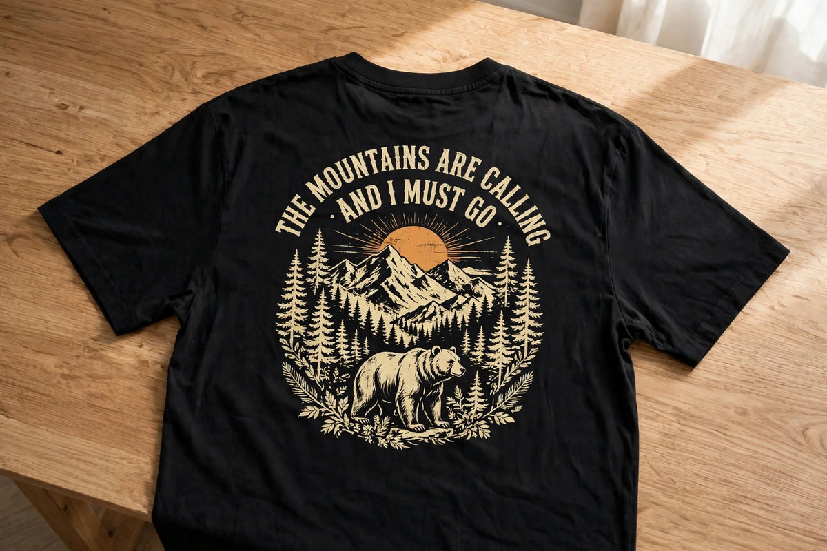 Pineberry Mountains Are Calling Oversized Tee