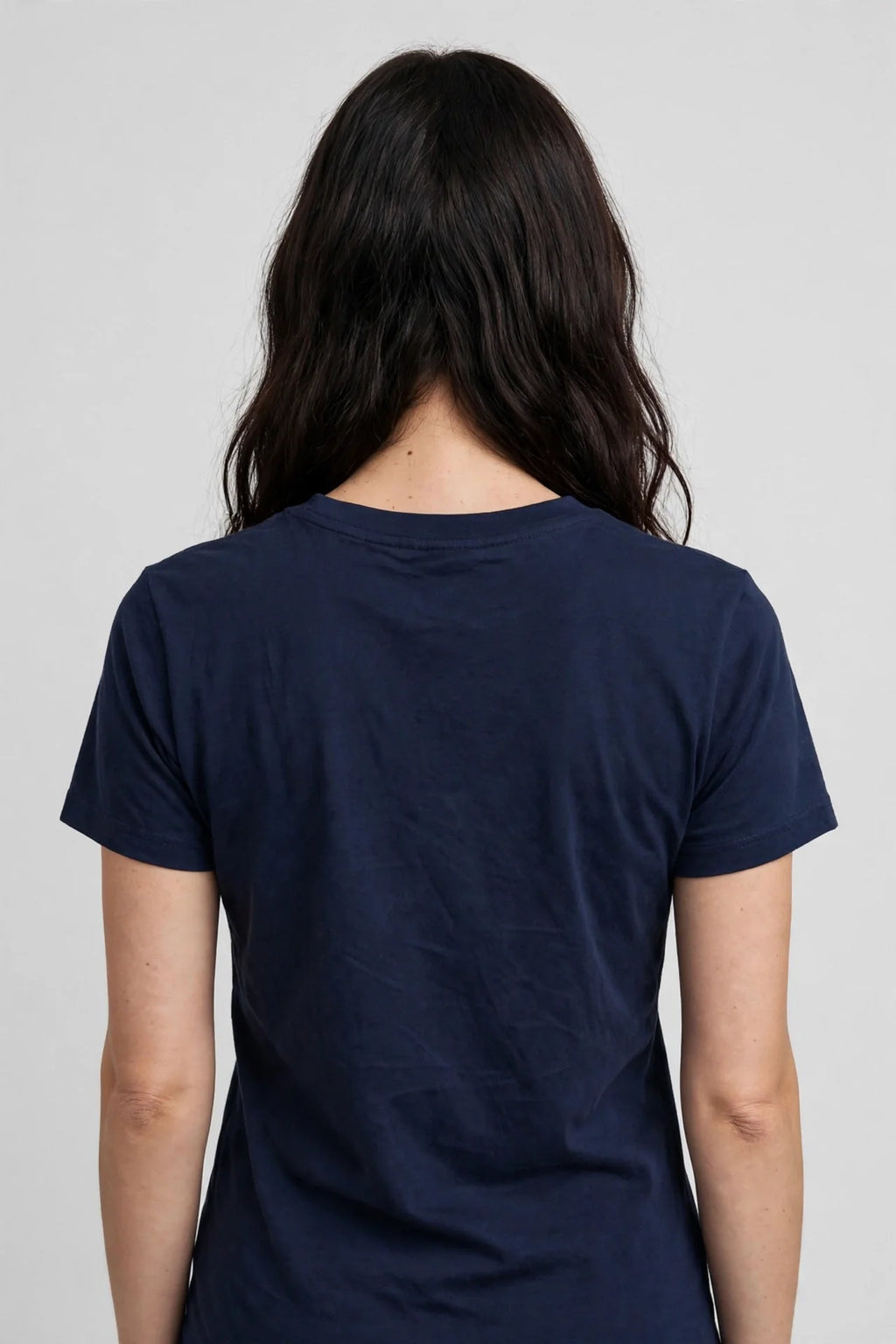 Women Navy Solid T-Shirt