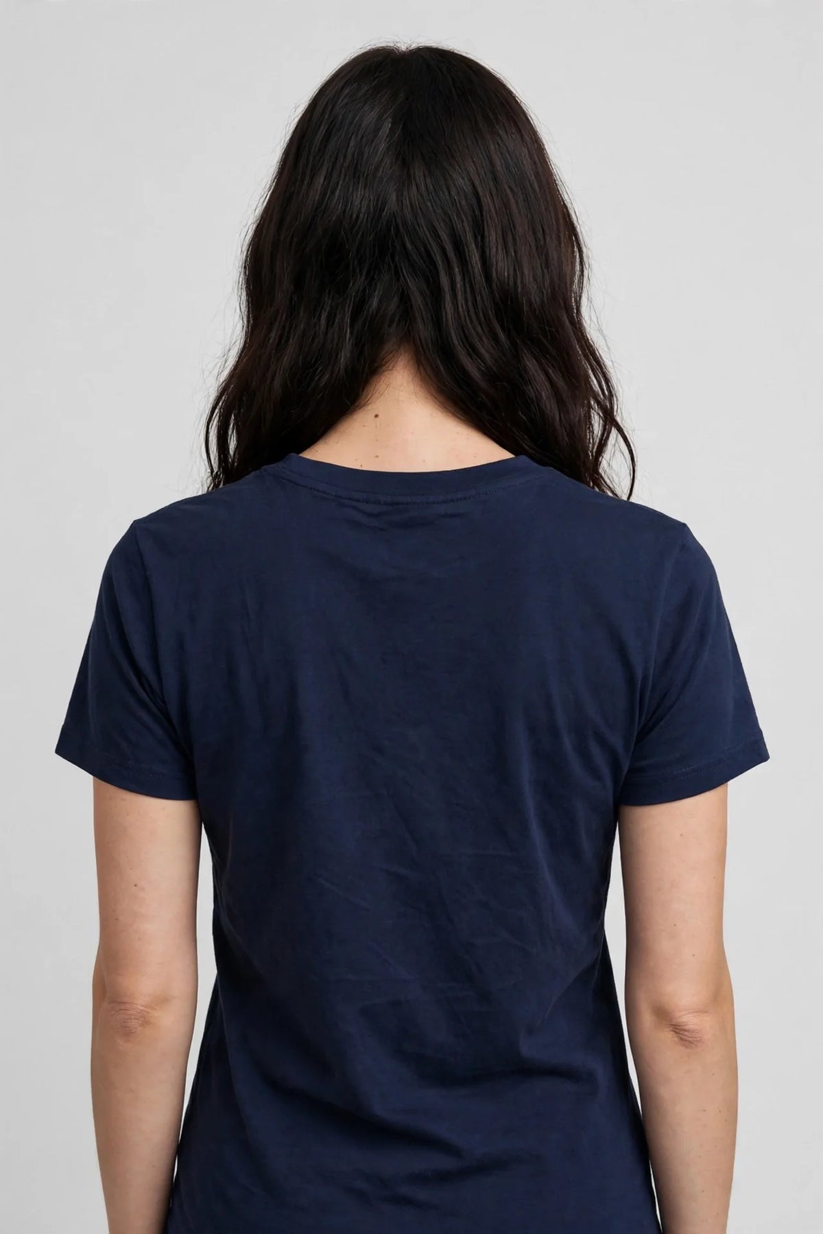 Women Navy Solid T-Shirt
