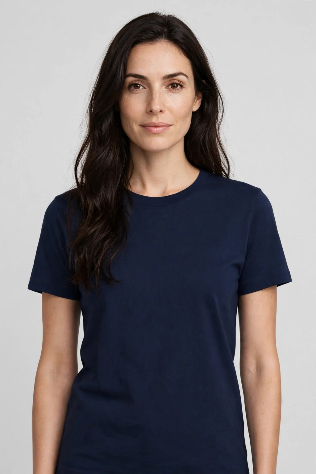 Women Navy Solid T-Shirt