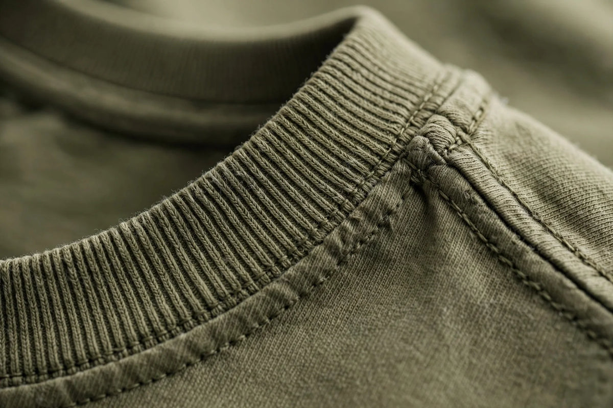 Men Olive Green Solid T-Shirt