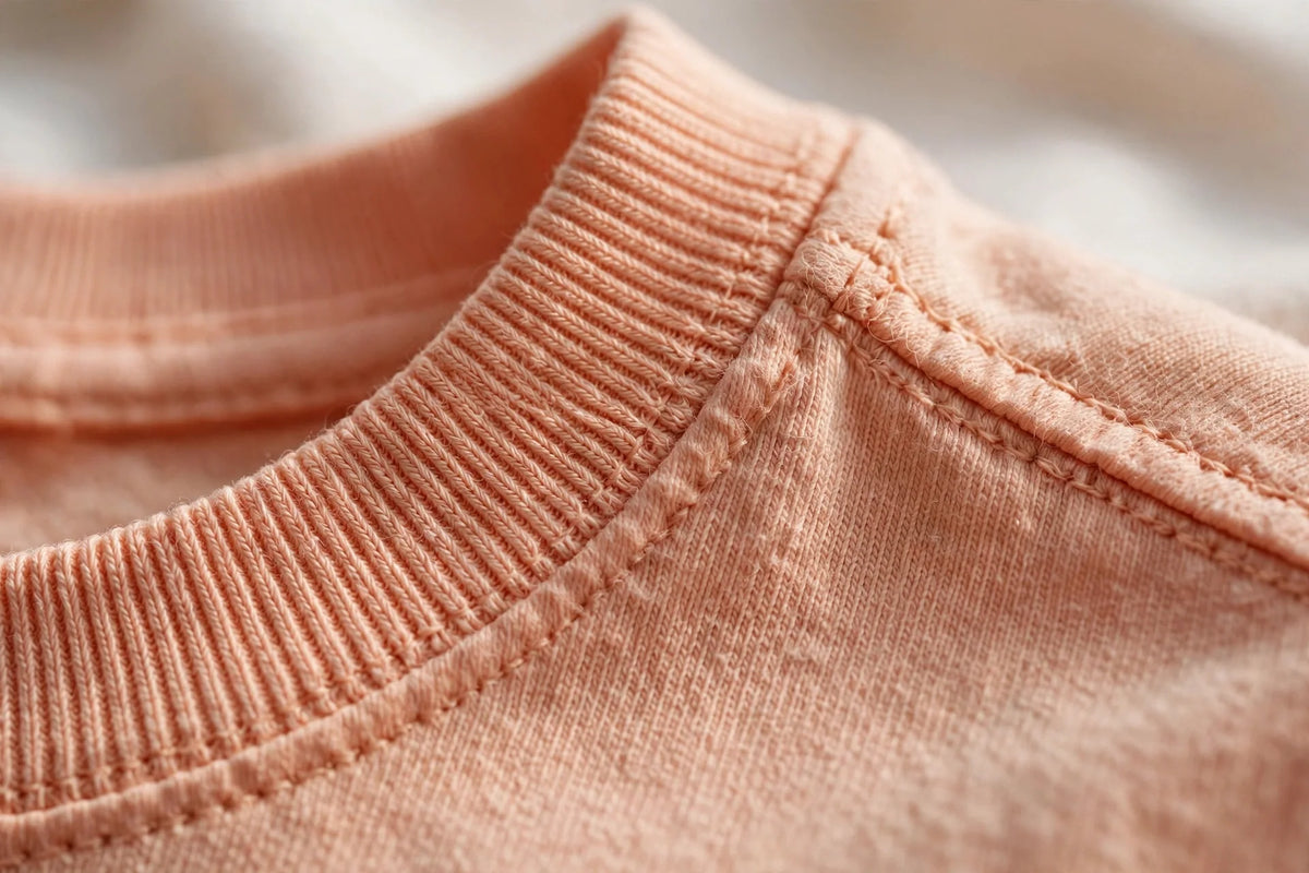 Men Peach Solid T-Shirt