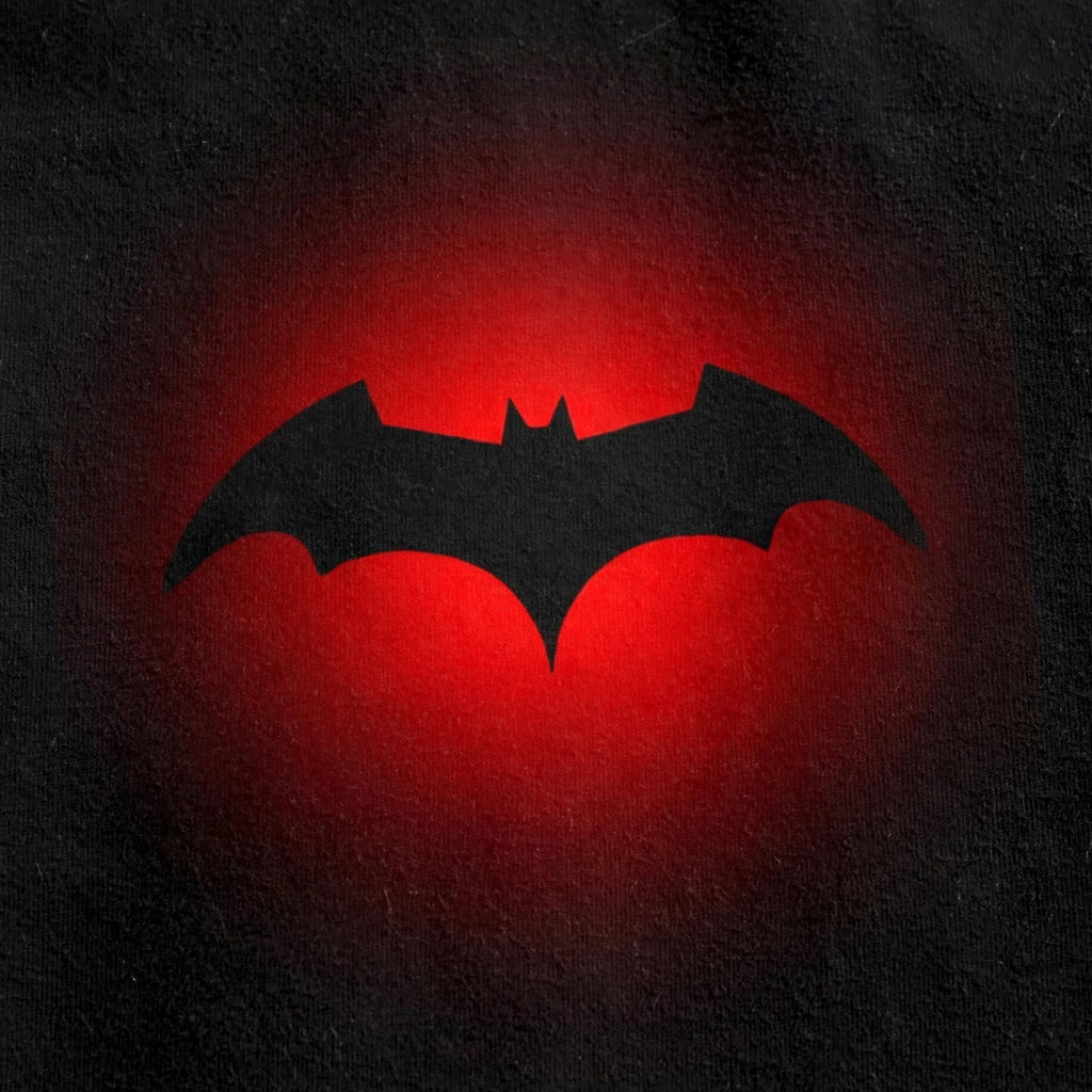 Batman Glow Tee – Half Sleeve 180 GSM – print detail close-up