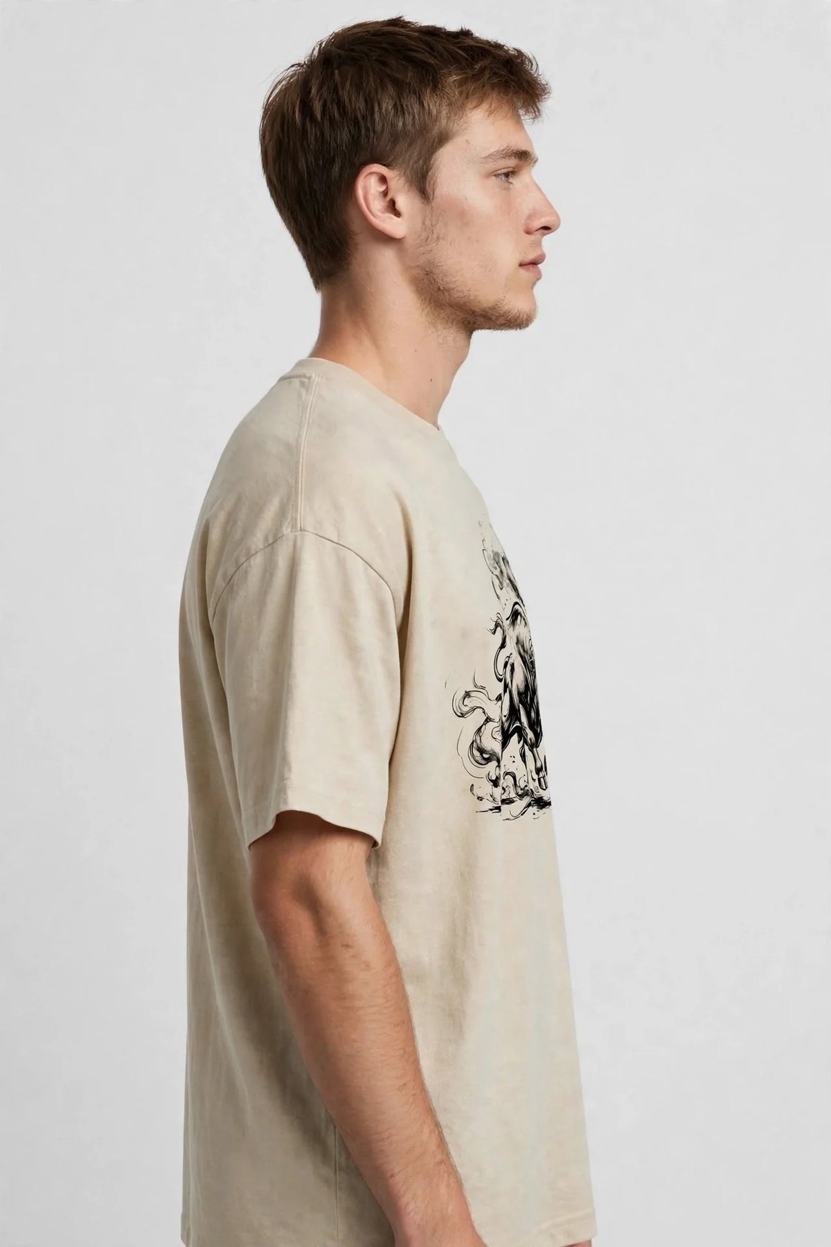 Pineberry Samurai & Bull Oversized Tee
