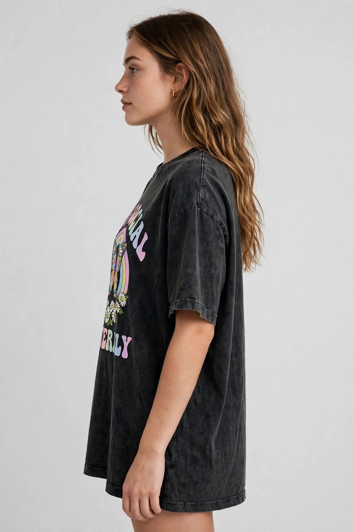 Pineberry Anti-Social Butterfly Oversized Tee