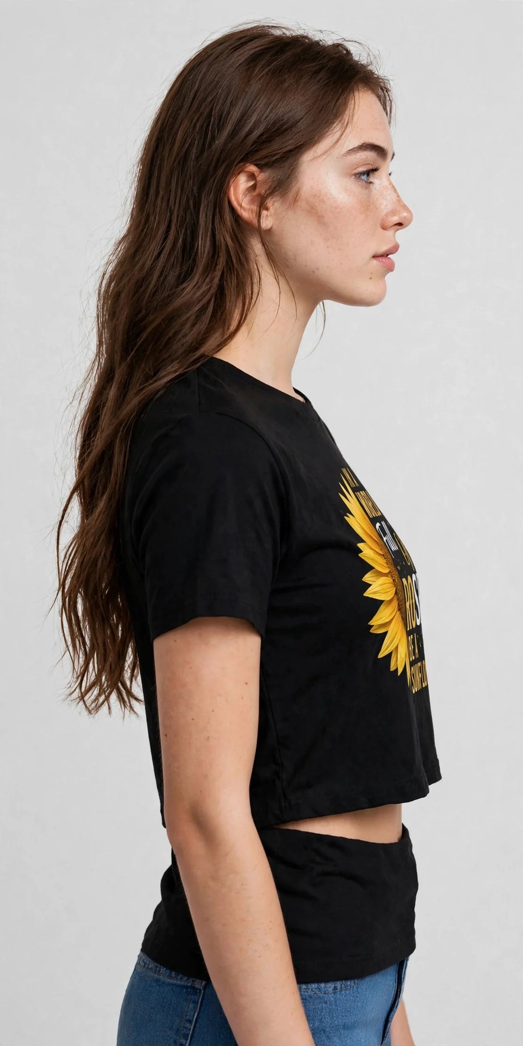 Pineberry Sunflower Crop Top