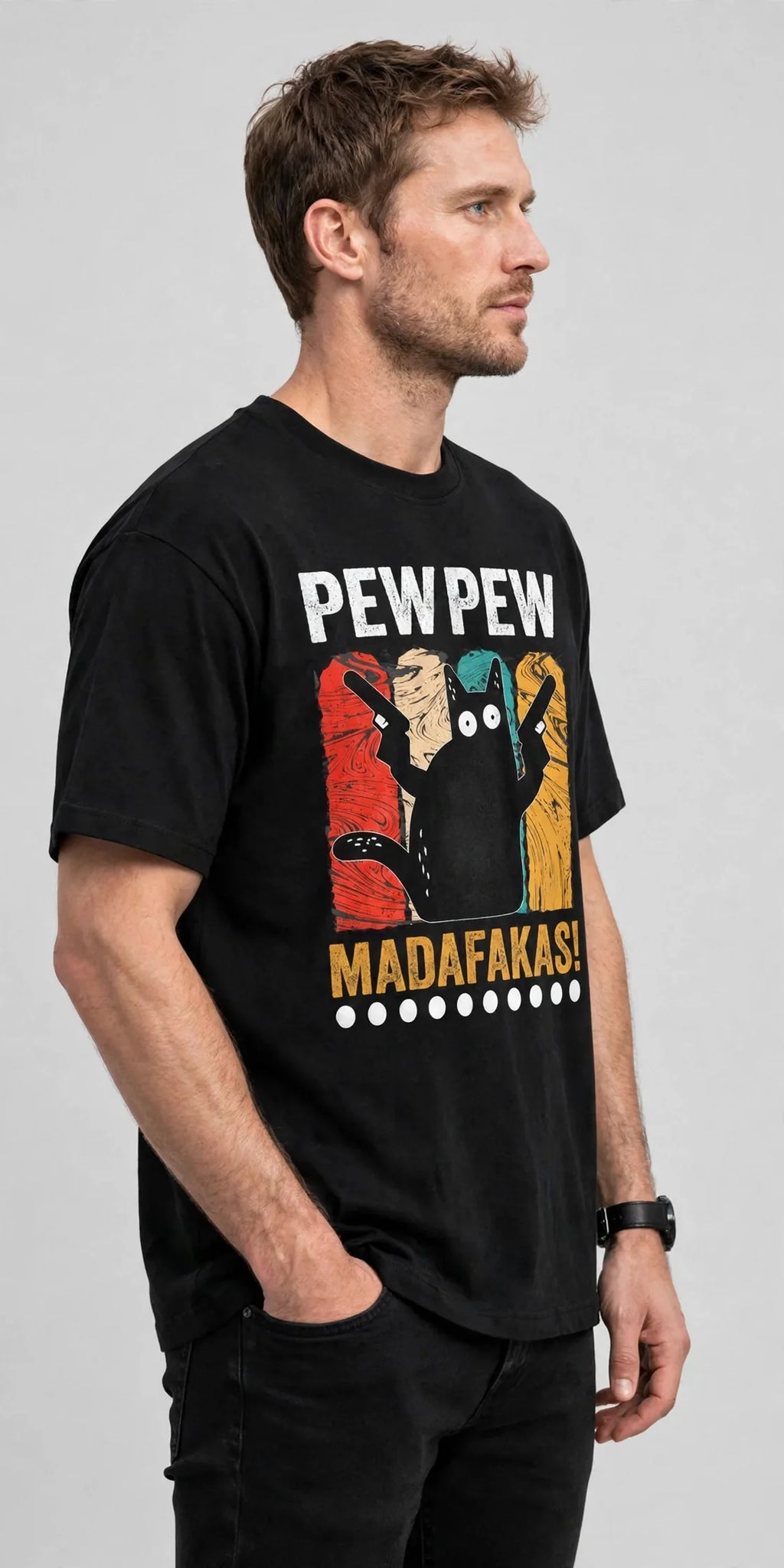 Pineberry Pew pew Oversized Tee