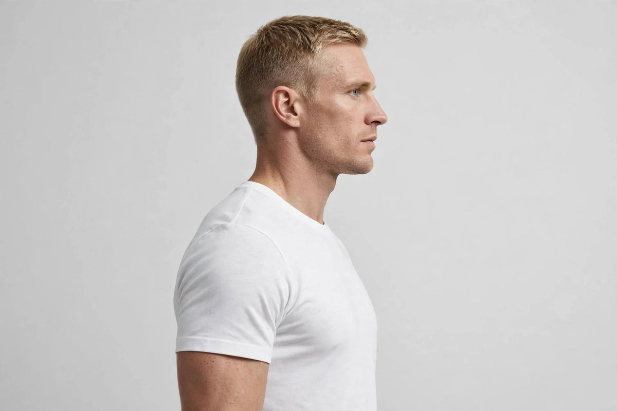 Men Arctic White Solid T-Shirt