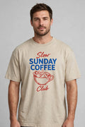 Pineberry Slow Sunday Coffee Club Oversized Tee