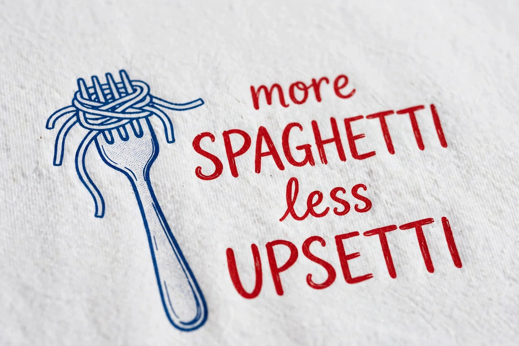 Pineberry More Spaghetti Less Upsetti Half Sleeve Tee
