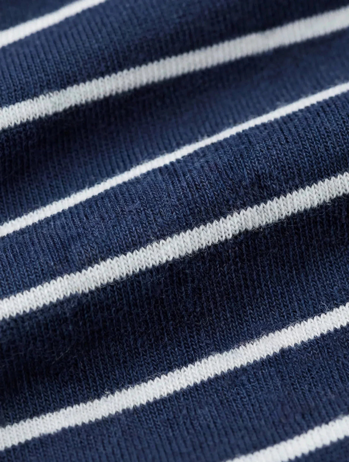 Men Navy Striped T-Shirt