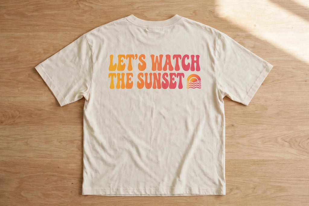 Pineberry Let's Watch The Sunset Oversized Tee