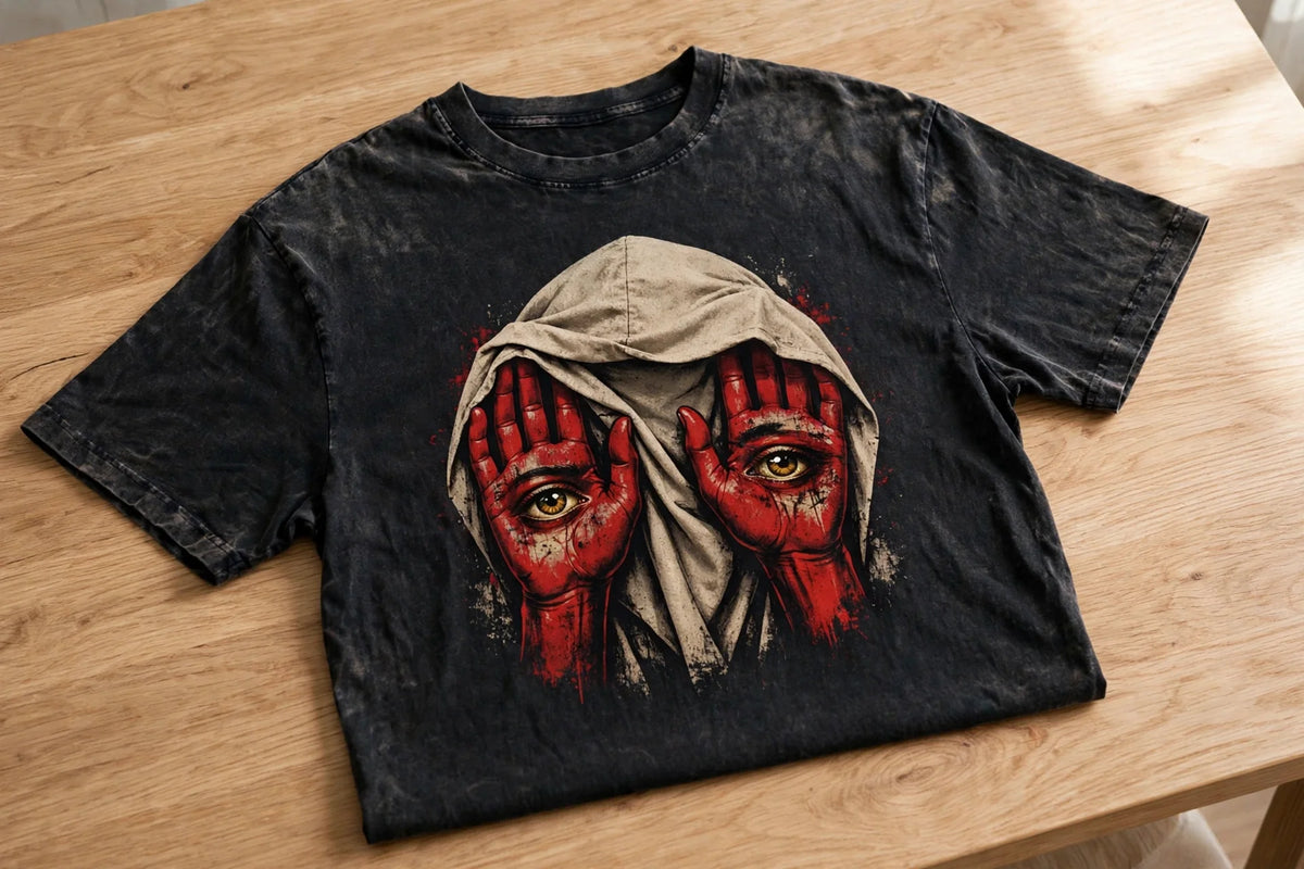 Pineberry Crimson Gaze Oversized Tee