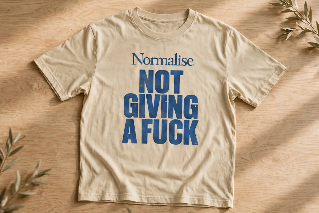Pineberry Normalise Not Giving A Fuck Oversized Tee