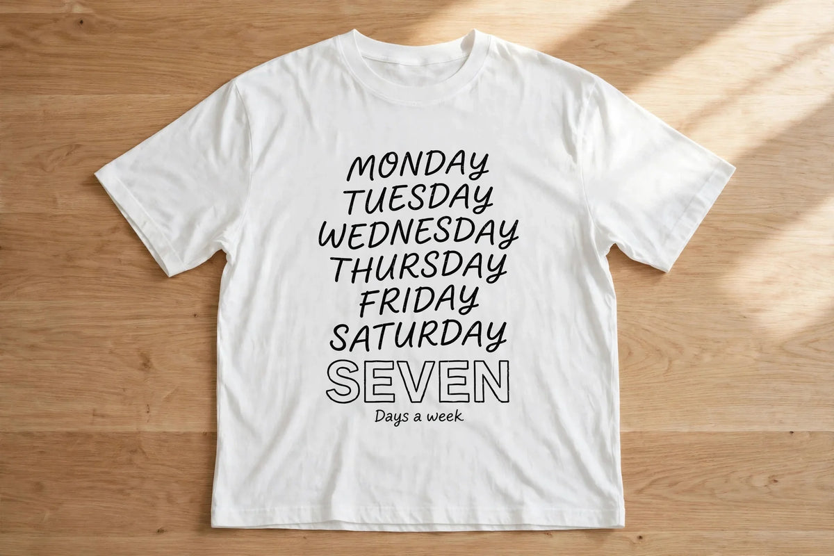 Pineberry Seven Days Oversized Tee