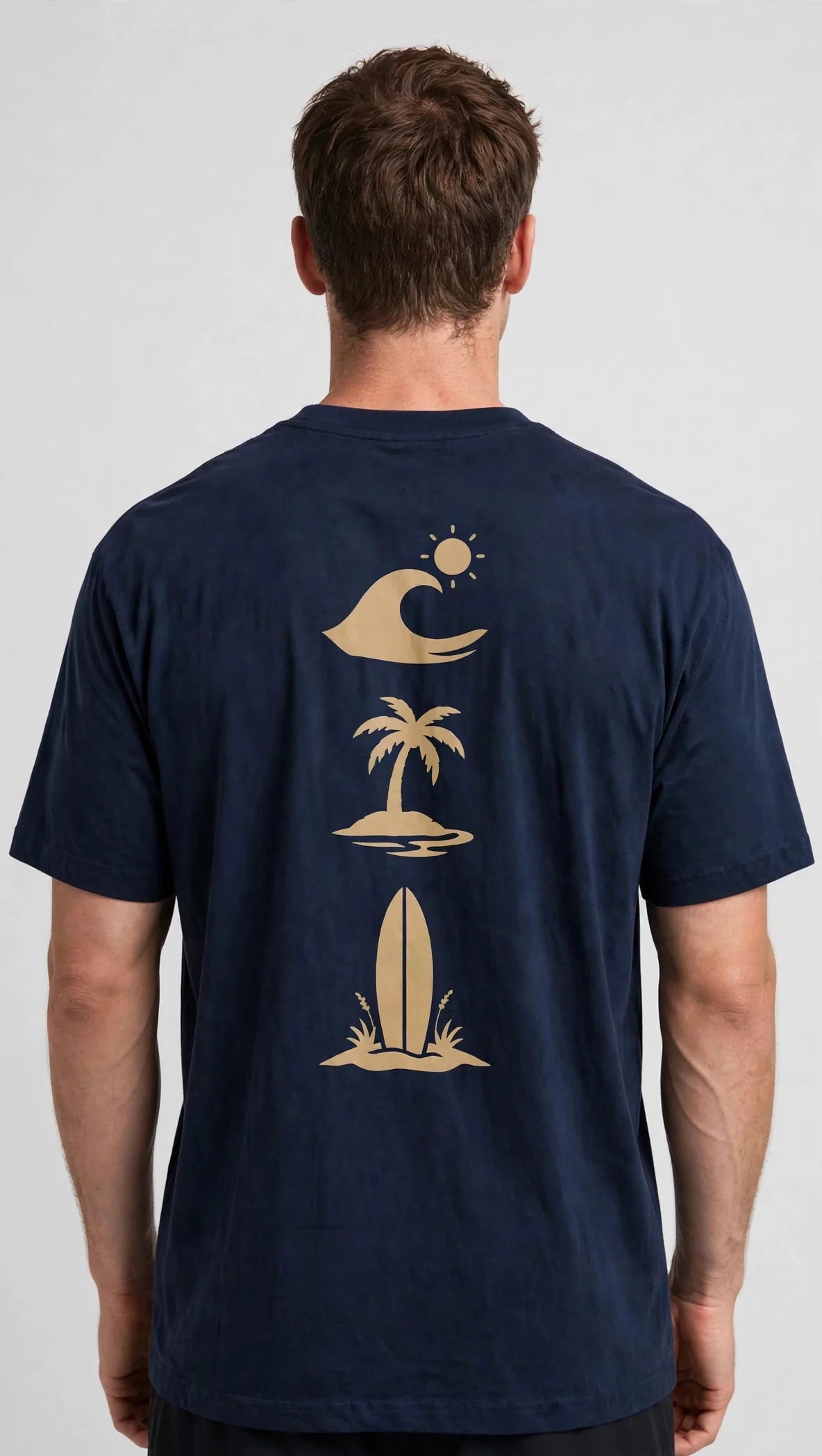 Pineberry Tropical beach and surf Oversized Tee