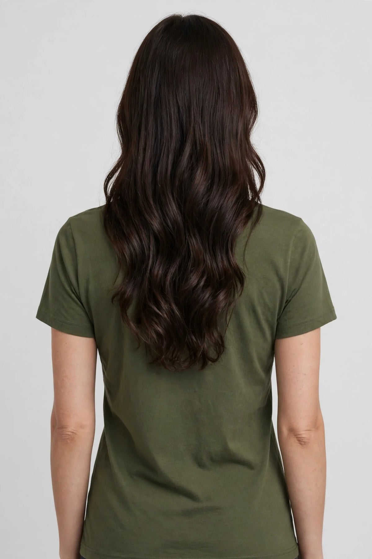 Women Olive Solid T-Shirt