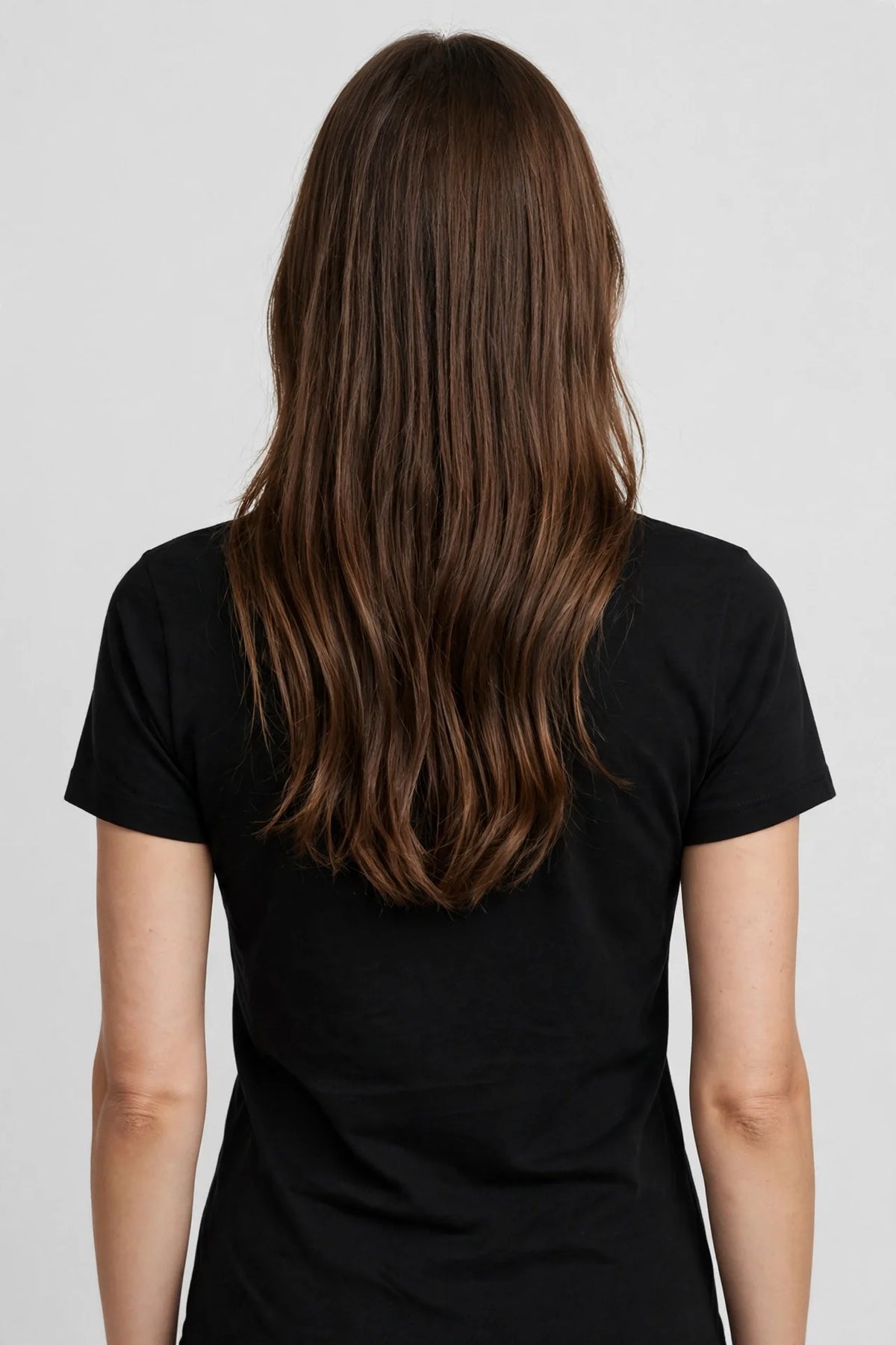 Women Black Solid T-Shirt