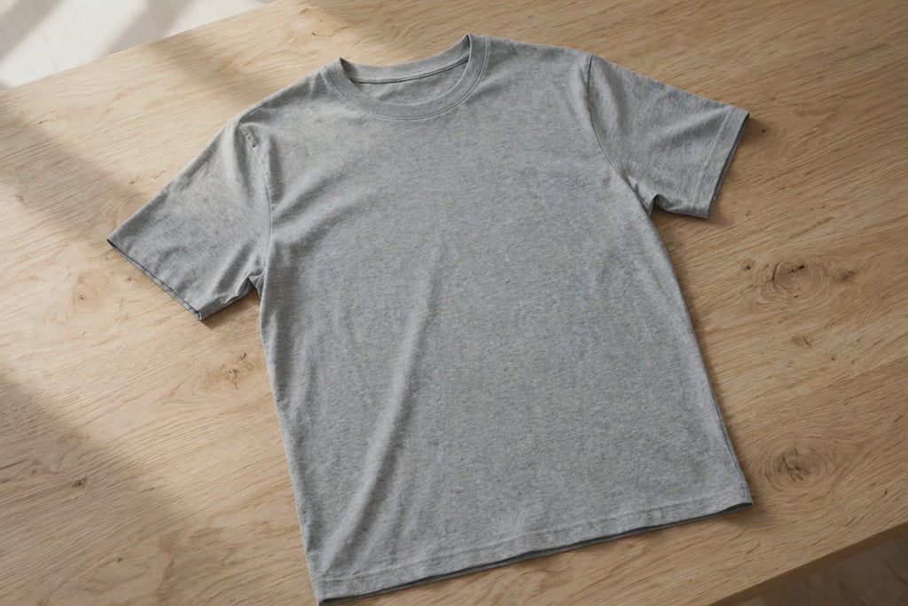 Women Grey Melange Solid T-Shirt - product video