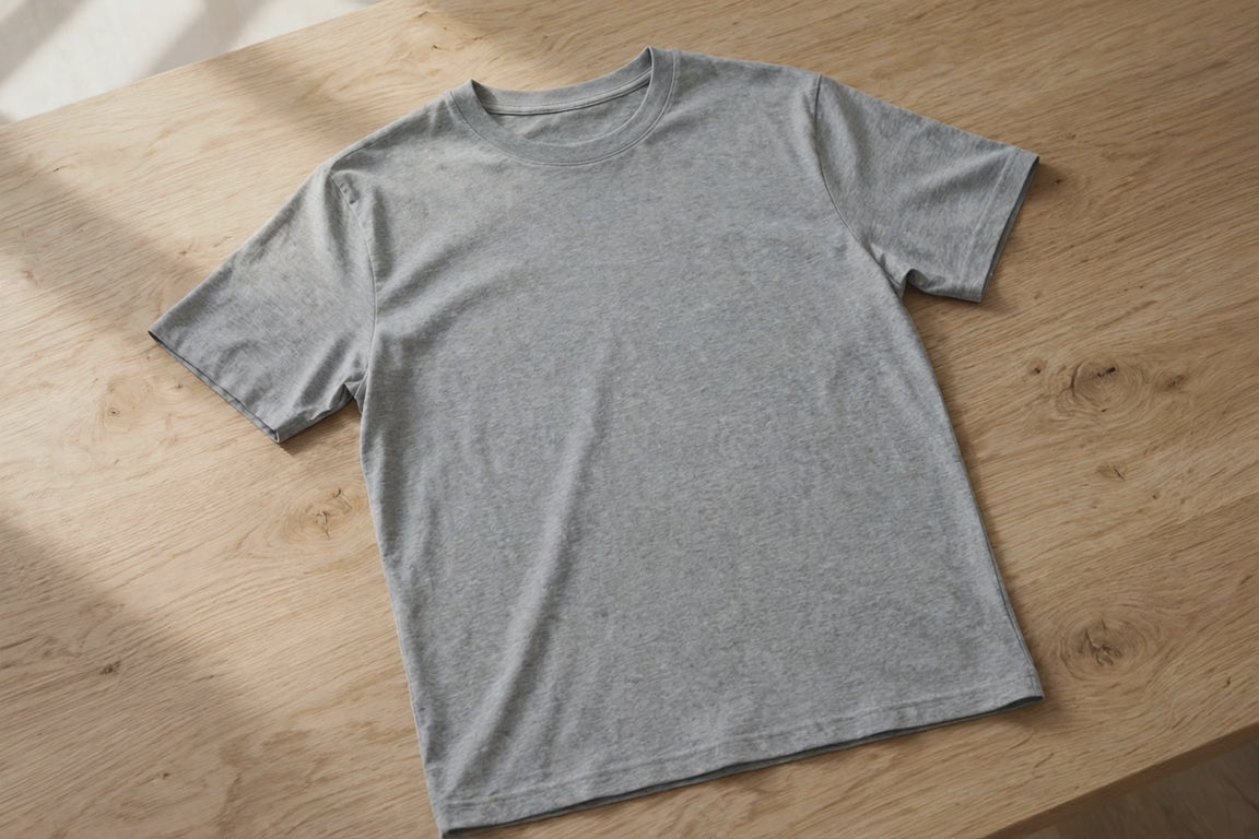 Women Grey Melange Solid T-Shirt - product video