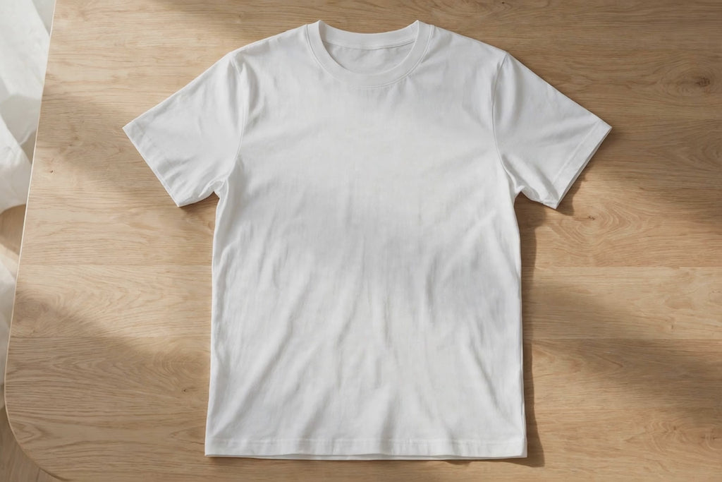 Men Arctic White Solid T-Shirt