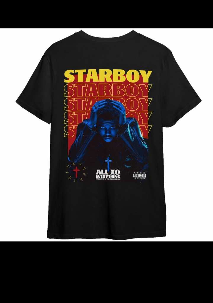 Starboy / Stargirl Couple T-Shirt Set – 180 GSM – STARBOY original artwork, back view