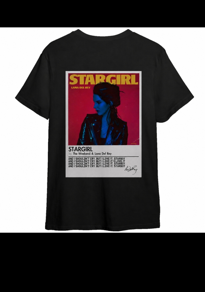 Starboy / Stargirl Couple T-Shirt Set – 180 GSM – STARGIRL original artwork, back view